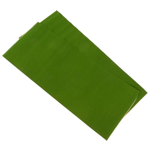 Tapete de césped flocado DIY verde de 2 piezas para maquetas de trenes y modelismo ferroviario