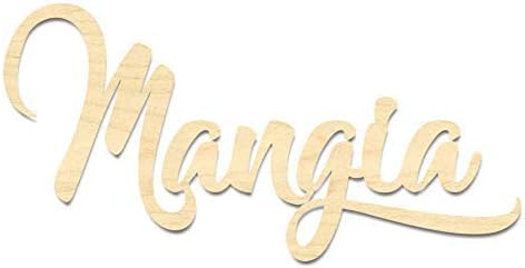 Mangia-Laser Cut Mangia Sign