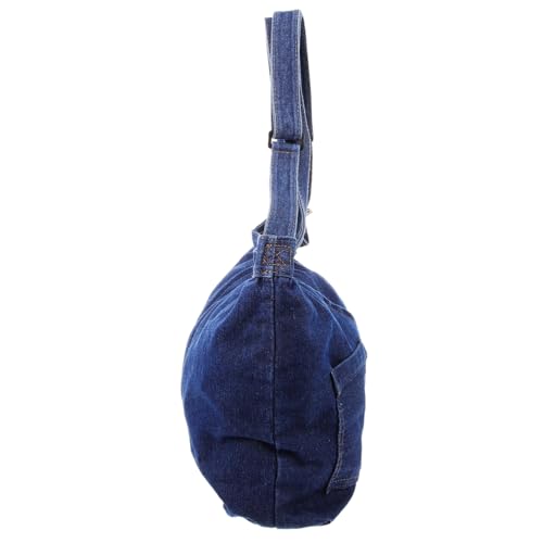 Sac jean pour femme avec pochette de rangement cabas en denim pour extérieur