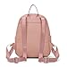 BESMART Cute Leather Small Quilted Backpack for Women, Mini Backpacks Casual Daypacks with 3 Compartments, Fashion Rhombic Jacquard Women’s Backpack for Commute/Work/Travel