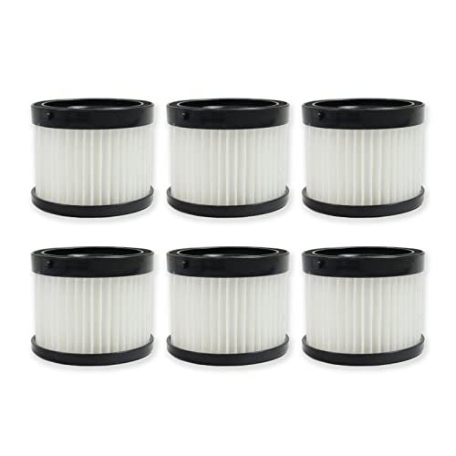 PUREBURG 49-90-1951 49-90-0160 Replacement Dry Filter Compatible with Milwaukee M18 0882-20 Compact Vacuum,6-Pack HEPA Dust Clean