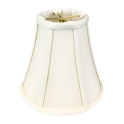 Image of Royal Designs, Inc. BSO-704RC-7EG True Bell Basic Lamp Shade with Round Clip, 3.75 x 7 x 6.75, Eggshell