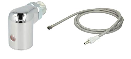 Allgas-Steckdose mit thermisch auslösender Absperreinrichtung 1/2' inkl. Allgasschlauch (mit Allgasschlauch 1250 mm)