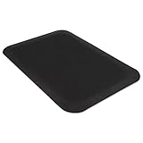 Guardian 44020335 Pro Top Anti-Fatigue Mat, PVC Foam/Solid PVC, 24 x 36, Black