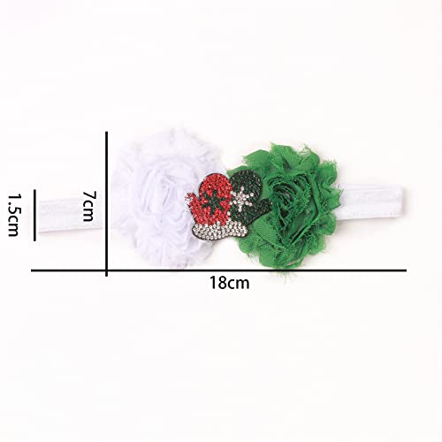 Bandanas para bebês meninos e meninas, faixa de cabelo com laço de Natal para recém-nascidos e bebês