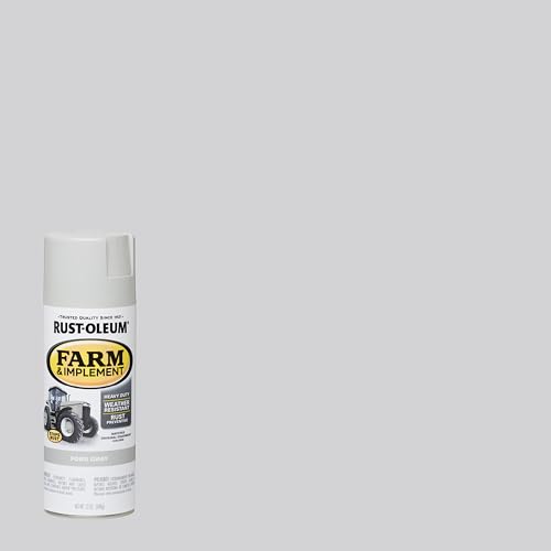 Image of Rust-Oleum 280138-6PK Farm & Implement Spray Paint, 12 oz, Ford Gray, (Pack of 6)