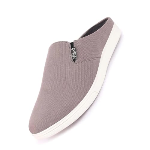 Image of FAUSTO Men's Casual Back Open Canvas Stylish Slip On Shoes (6-13 UK)