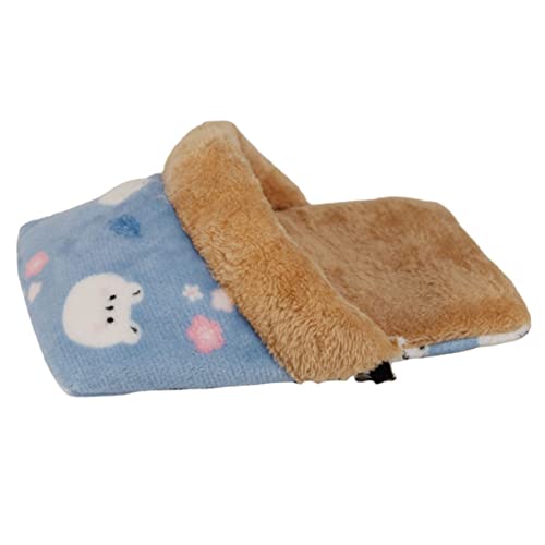 Toyvian Cama Cálida para Conejillos De Indias y Hámsters Bolsa Acogedora con Estampado De Dibujos Animados para Roedores y Pequeños Mamíferos Color