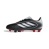 adidas Unisex-Adult Goletto IX Firm Ground/Multi Ground Soccer, Black/White/Better Scarlet, 8