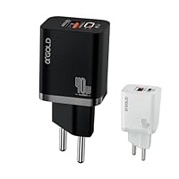 Carregador Ultra Rápido 40W – Carregamento Turbo, Seguro e Potente com Duas Entradas USB-C e USB-A para Smartphones, Tablets e Outros Dispositivos