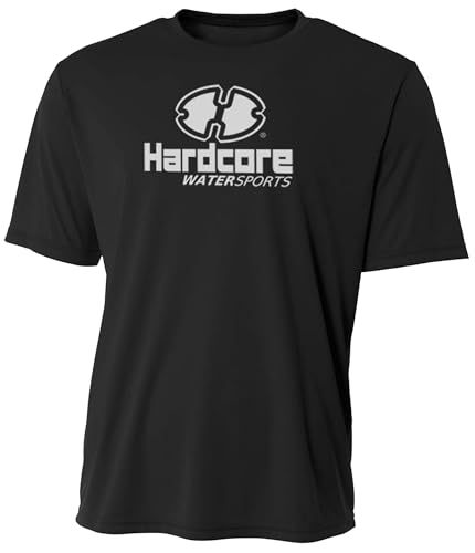 Image of Hardcore Water Sports Mens Rash Guard Surf Swimwear Swim Shirt SPF Sun Protection Loose Fit Fitting