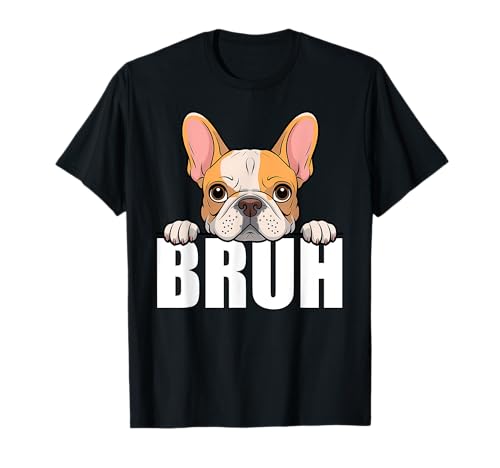 Funny French Bulldog Bruh Cute Frenchie Dog for Boys Kids T-Shirt