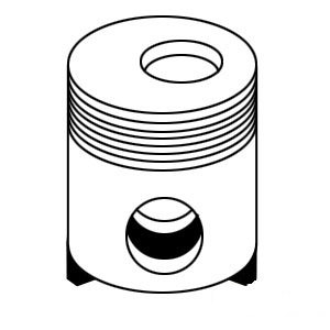 Compatible with Ford New Holland Tractor Piston 4.0