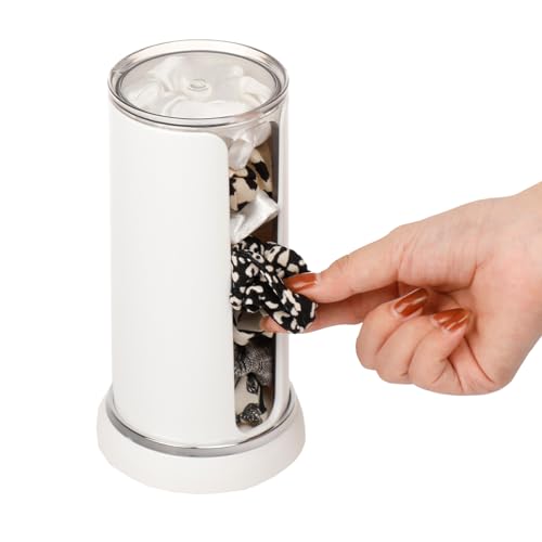 FABROK Suporte de Plástico Portátil para Scrunchie, Suporte para Acessórios de Elástico de Cabelo co