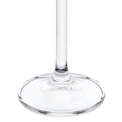 Jogo de 6 tacas para champanhe Gastro em cristal ecologico 220ml A24cm cor amarela-AMARELO - Bohemia
