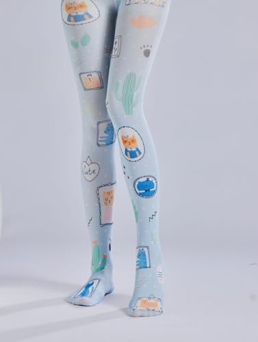 Image of Sahabowi Women's Sheer Tights, Digital Print Designs Stockings
