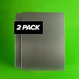 18 Gauge 9" x 12" (2 Pack) Mild Steel Sheet Metal Cold Rolled - Superior Strength Alloy for Professi