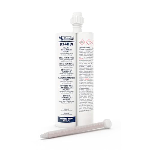 MG Chemicals 834BLV-450ML Flame Retardant Epoxy, 2-Part, 579 g Dual Cartridge