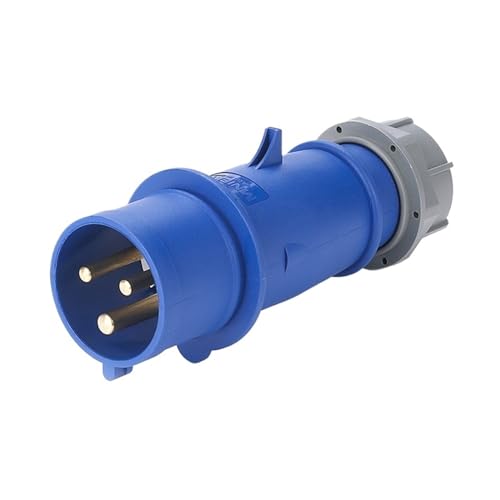 Enchufe industrial 3 pines 32A MN3301 para conectar maquinaria pesada 3P+PE 2