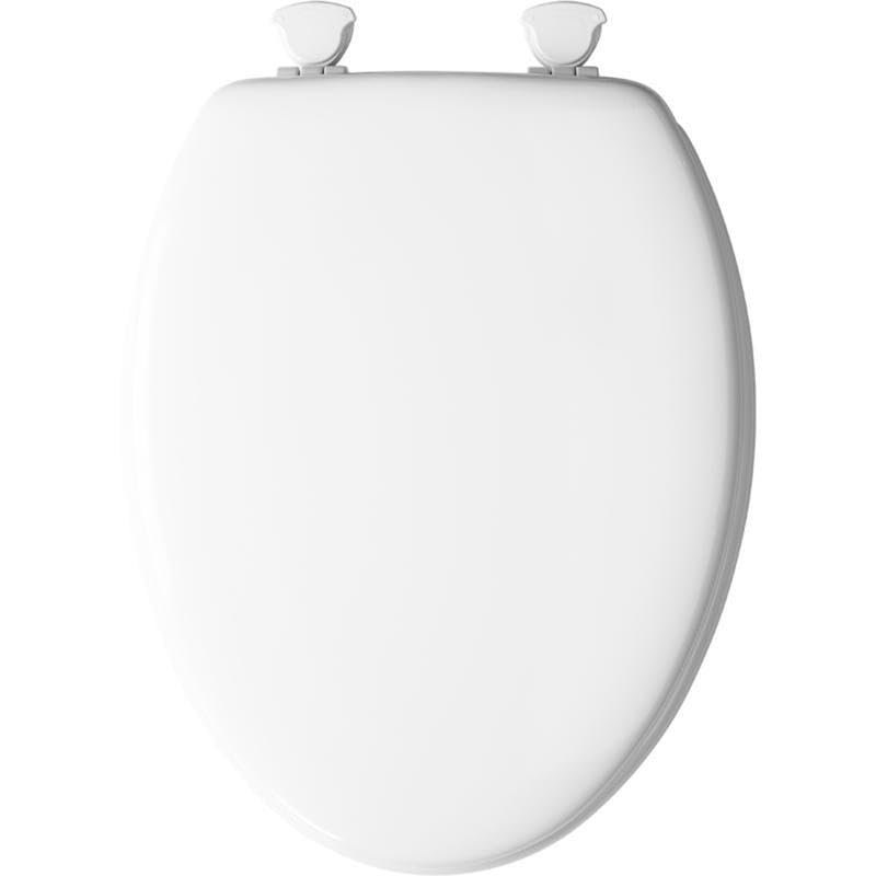 Mayfair Elongated White Molded Wood Toilet Seat - Total Qty: 1