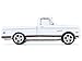 Diecast Model Car Compatible with Greenlight 1:64 1972 Chevrolet Cheyenne C10 Short Bed Pick Up Truck Model in White Limited Edition 30566