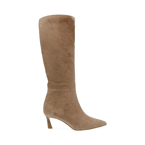 Steve Madden Women's Lavan Knee High Boot, Oatmeal Suede, 7