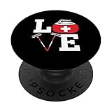 Svizzera Curling Scopa ghiaccio Sport Suisse Bandiera Italia Curling PopSockets PopGrip Intercambiabile