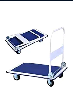 Sm group Platform Metal Trolley with 150 kg Load Carrying Capacity