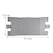 Relaxdays Leñero Exterior e Interior, con Cubierta, Acero, 122 x 245 x...