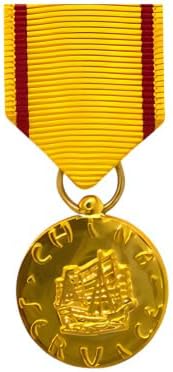 China Service Medal Full Size Anodized Finish