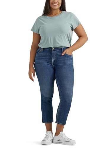 Lee Women's Plus Size Legendary Mid-Rise 21" Capri Jean4
