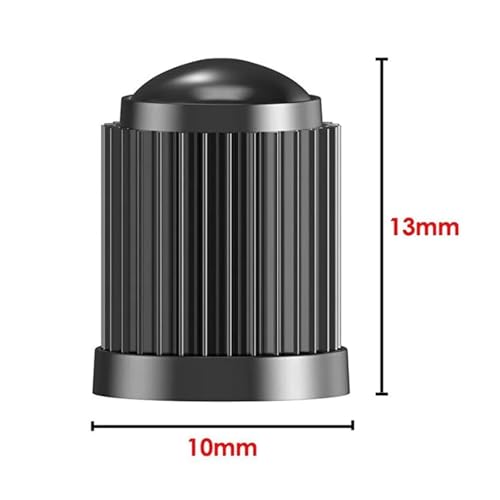 20 Und. Tapones de válvula para neumáticos negros miniatura 2