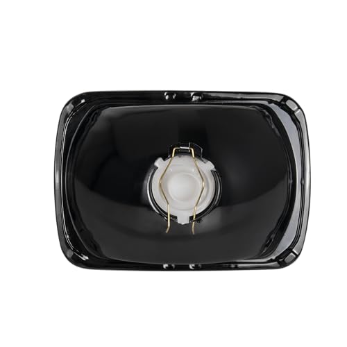 Ihnzcb H6054 HEADLIGHT HOUSING+H4/9003 BULBS 7X6 Inch H6054 Glass Square Headlight Housing + H4/9003 High Low Beam Bulbs For Cars,Truck And Van,Halogen Sealed High Low Dual Beam,Oem Style Original Classic Look Conversion Assembly Pair Kit thumb #2