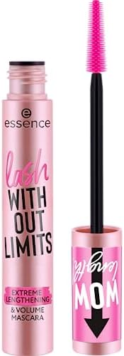 Essence lash WITHOUT LIMITS EXTREME LENGTHENING & VOLUME MASCARA 01 Ultra Black, mascara, ultra black, length, volume, flexible elastomer brush, 13 ml