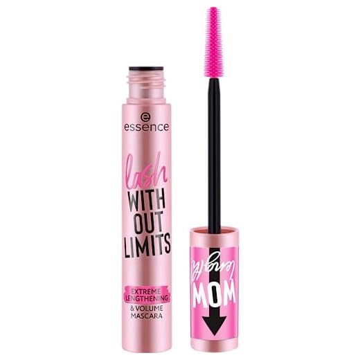 essence Lash Without Limits Extreme Lengthening & Volume Mascara, Black