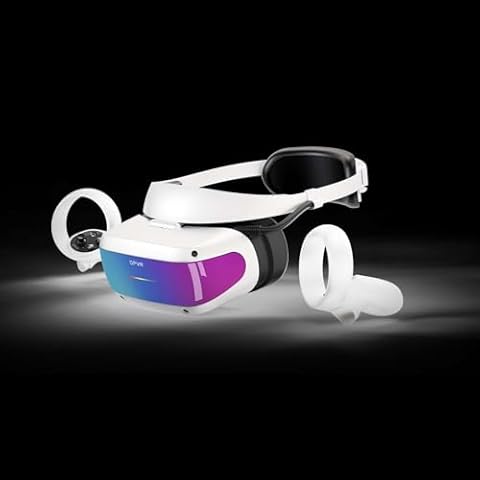 DPVR E4 VR Headsets, PCVR Headset with Controller, Virtual Reality Headset for PC Games, Support SteamVR Games Cover