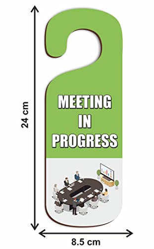 Image of CVANU Meeting in Progress Wooden Door Sign Hanger Size(24cm x 8.5cm) cv77