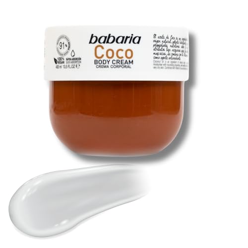 Babaria - Crema Corporal Coco | Ultra Hidratante y Antioxidante | Todo Tipo De Pieles | Reafirmante Hidratación 24h Con Vitamina C | 500ml