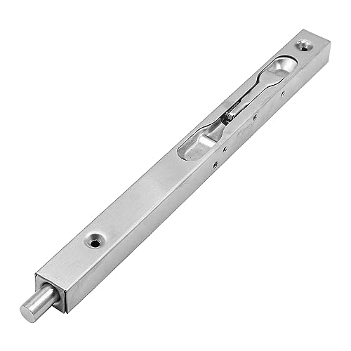 Set of 2 ZONADAH Concealed Door Bolt Security Lever Action Flush Bolt Latch Slide Locks, Stainless Steel Brushed Slide Latch - Image 3