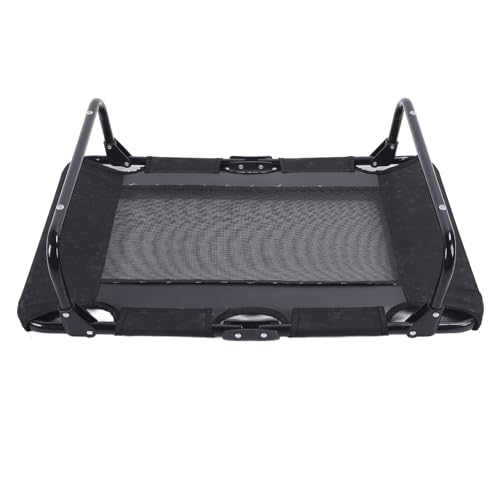 Lit surélevé pour chien AMONIDA pliable avec pinces antidérapantes noir - 8