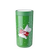 Stelton To-Go Click - Thermobecher, doppelwandige Isolierflasche - Rostfreier, auslaufsicherer Kaffeebecher/Teebecher mit Smart-Click-Deckel - Heiße & kalte Getränke - 0,4 Liter, Moomin Present