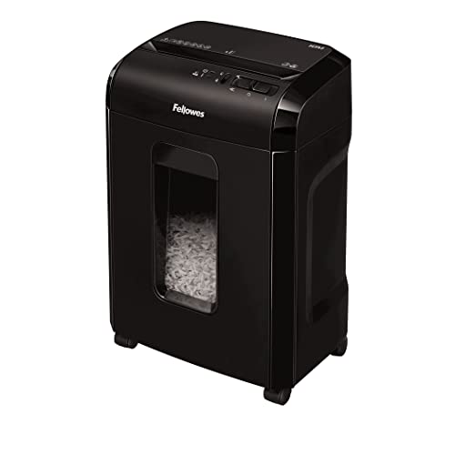 Fellowes destructeur Powershred 10M, destructeur de Papier Micro-Coupe 10 Feuilles, broyeur, Maison, Bureau, verrou de sécurité, DIN P5, Coupe croisée,...