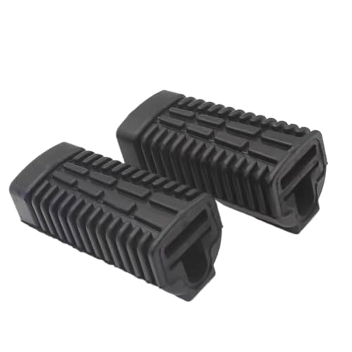 Pédales avant en caoutchouc Lym110 revêtement cuir | Repose-pied conducteur moto compatible