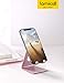 Lamicall Pink Phone Stand, Desk Accessories - Rose Gold Pink Cell Phone Holder, Office Decor, Office Desk Accessories, Suitable for iPhone 16 15 14 13 Pro Max, 4-8'' Phone
