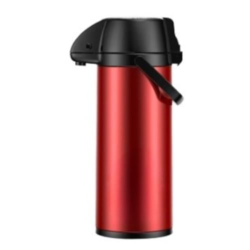 エアーポット 保温 2.2/2.5L大容量 魔法瓶 保温ポット ステンレス Cutdred 家庭用 48時間の長期保温 大容量保温ポット 真空断熱 保温 保冷 卓上ポット 広口 プッシュ式 オフィス 業務用 旅行用 シルバー ケトル 水筒 携帯ポット 赤