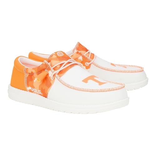 Tennessee Orange/White Wally Tri for Men by HEYDUDE shoes3