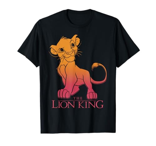 Disney Le Roi Lion Simba Gradient Portrait T-Shirt