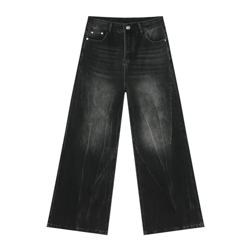 Men's Denim Jeans American Retro High Street Loose Straight Leg Wide Leg Commuting Casual Pants for Men2