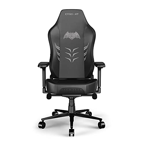 Cybeart - Silla Batman Gaming - Ergonómica - Cuero PU Supremo - Reposabrazos 4D - Apoyo lumbar reclinable, inclinable y ajustable (Silla Batman Gaming)