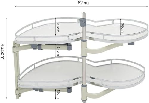 Étagère d'angle extensible et pivotante pour maximiser l'espace perdu des angles de cuisine
